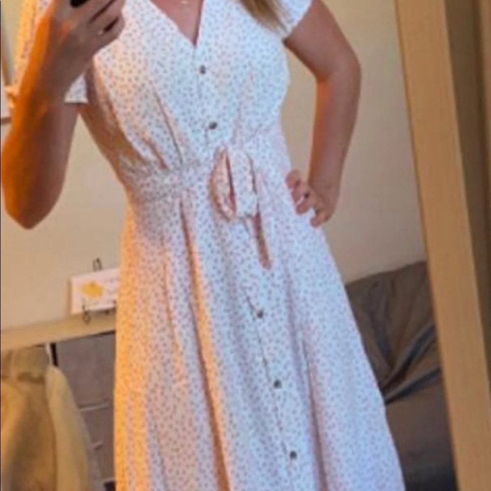 Loft dress, tie waist